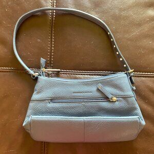 STONE MOUNTAIN "SLATE BLUE" LEATHER HANDBAG